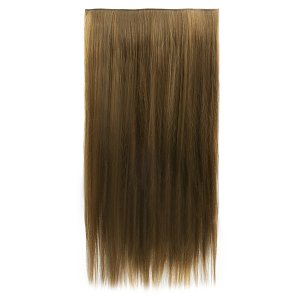 Hair Weft with Clip 60cm, 185g HD Fiber Harvest Blonde #18H/24