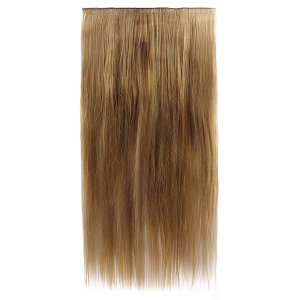 Hair Weft with Clip 60cm, 185g, HD Fiber Biscuit #2