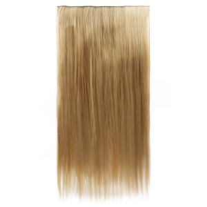 Hair Weft with Clip 60cm, 185g, HD Fiber Sand&Valilla #3