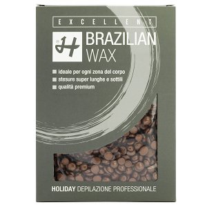 Depilatory Wax Warm Brown Elastic Orange in Drops 500g