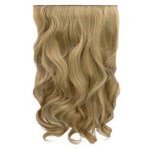 Hair Weft Synthetic HD Wavy with Clip 55cm 185g Pure &Oak #8-22
