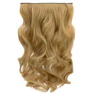 Hair Weft Synthetic HD Wavy with Clip 55cm 185g Caramel Blonde #18-24