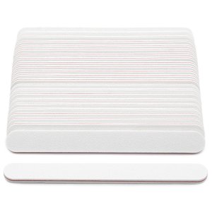 Nail File White Straight 100/180 set of 50 pcs