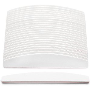 Nail File White Crescent 100/180 set of 50 pcs