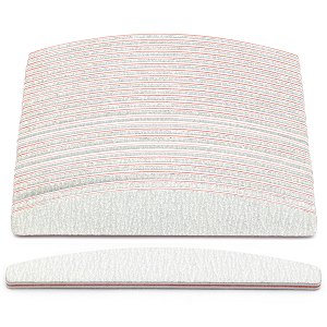Nail File Gray Crescent 100/180 set of 25pcs