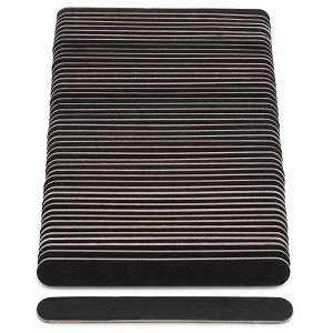 Nagelfeile Schwarz Gerade 150/180 Set mit 50 Stuck