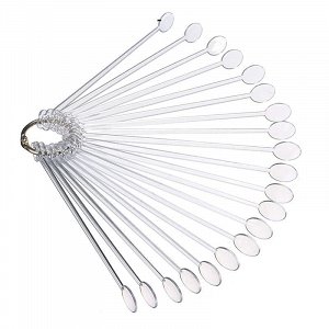 Nail Art Color Display Sticks 100pcs Clear