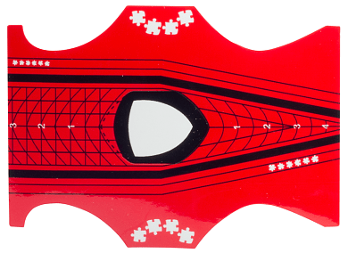 Nail Art Paper Sculpting form Red 500pcs