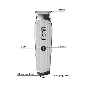 HUSH HU22T Rechargeable Hair Trimmer with Lithium Battery