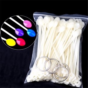 Nail Art Color Display Sticks 100pcs Natural