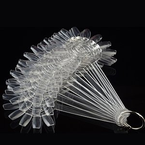 Nail Art Color Display Wheel Clear 12 Tips 10pcs