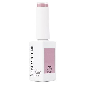 Gel Nail Polish No 009 Deep Ruby Dusty Pink 10ml - Christian Artesio