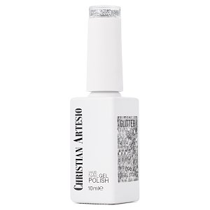 UV Nagellack No 096 Silber Glitter Pailletten 10ml – Christian Artesio