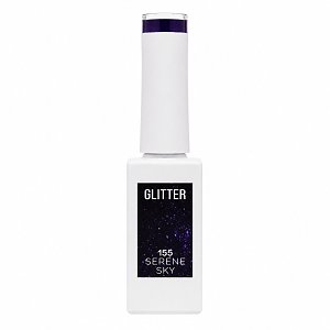 Ημιμόνιμο Βερνίκι Νυχιών Serene Sky Νο 155 Μπλε Glitter 10ml