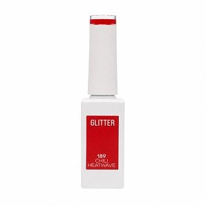 Ημιμόνιμο Βερνίκι Νυχιών Νο 189 Κόκκινο Glitter 10ml