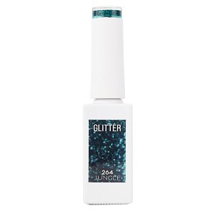 Nail Gel Polish No 264 Green Glitter 10ml