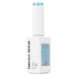 Nail Gel Polish No 322 Blue Iridescent Translucent 10ml