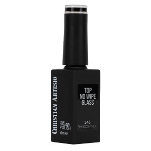 Jelly Glass Top Coat Black No Wipe – Semi-Permanent Gel Polish 10ml