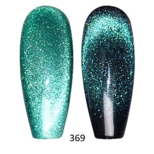 Ημιμόνιμο Βερνίκι Νυχιών Oh Romeo Νο 369 Τιρκουάζ  Shimmer Cat Eye 10ml