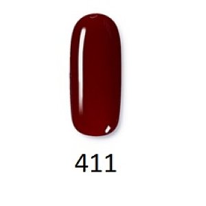 Nail Gel Polish No 411 Deep Red 10ml
