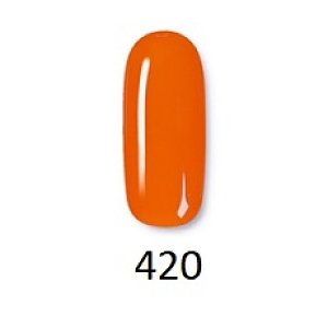 Nail Gel Polish No 420 Neon Orange 10ml