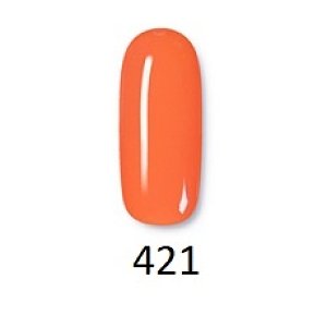 Nail Gel Polish No 421 Neon Orange 10ml