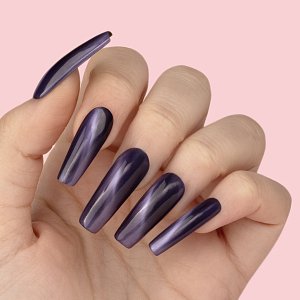 Gel Nail Polish Evil Queen No 119 Purple Velvet Cat Eye 10ml – Christian Artesio