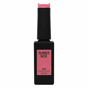 Ημιμόνιμο Βερνίκι Rubber Base Medium Pink No 012 Σκούρο Ροζ 10ml