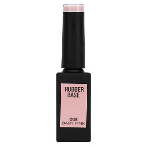 Nail Gel Polish Rubber Base No 008 Pink 10ml