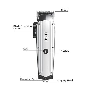 HUSH HU22C Rechargeable Hair Clipper with Lithium Battery
