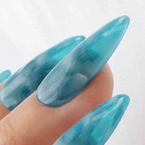 Jelly Glass Top Coat Blue No. 346 – Semi-Permanent Gel Polish No Wipe 10 ml