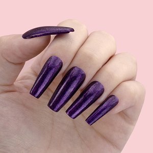 Nail Gel Polish No 152 Purple Glitter 10ml
