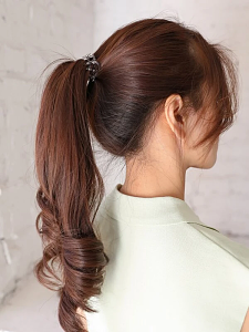 Spiral Hair Ties Crystal Clear 3pcs