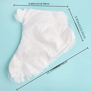 Disposable Plastic Foot Bags for Pedicure & Spa 100pcs