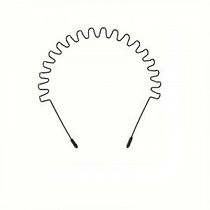 Metallic Black Hair Band