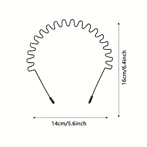 Metallic Black Hair Band