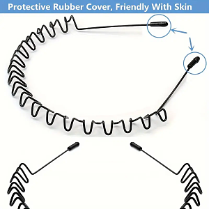 Metallic Black Hair Band
