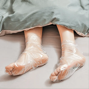 Disposable Plastic Foot Bags for Pedicure & Spa 100pcs