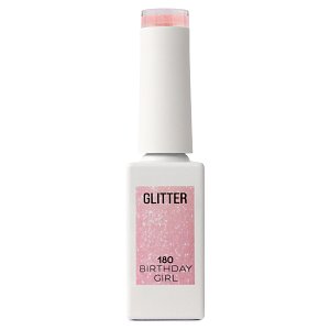 Nail Gel Polish Birthday Girl No 180 Pink Glitter 10ml