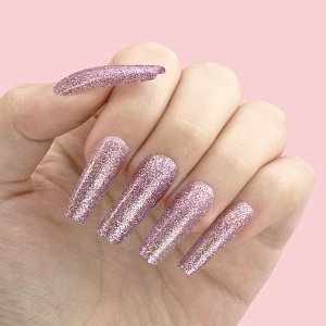 Nail Gel Polish Fields of Lavender No 181 Purple Glitter 10ml