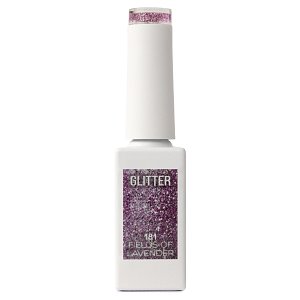 Nail Gel Polish Fields of Lavender No 181 Purple Glitter 10ml