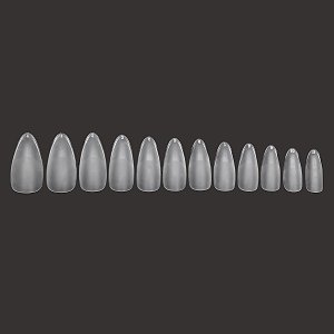 Soft Gel Nail Tips Almond Medium Clear 100pcs