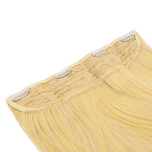 Hair Weft with Clip 60cm, 185g, HD Fiber Blonde Bombshell #8