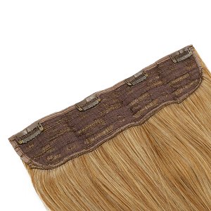 Hair Weft with Clip 60cm, 185g, HD Fiber Biscuit #2