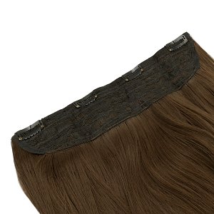 Hair Weft with Clip 60cm, 185g HD Fiber Chestnut #8/1