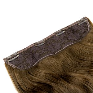 Hair Weft Synthetic HD Wavy with Clip 55cm 185g Harvest Blonde #18H-24