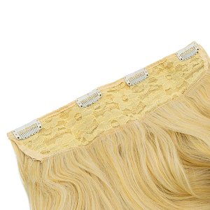Hair Weft Synthetic HD Wavy with Clip 55cm 185g Blonde Bombshell #8