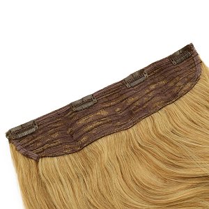 Hair Weft Synthetic HD Wavy with Clip 55cm 185g Sand & Valilla #3