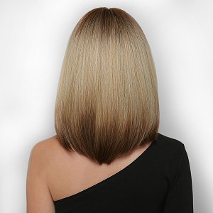 Synthetic Hair Wig Blonde Frame with Fringe