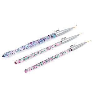 Nail Art Brush Thin Bristle 0.7cm